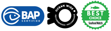 BAP Oceanwise Seafood Watch logos