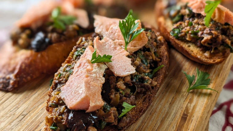 trout crostini